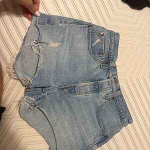 Levi's Light Blue Jean Shorts